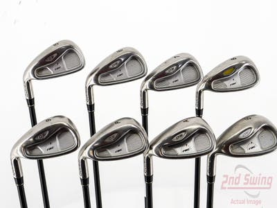 TaylorMade Rac OS 2005 Iron Set 5-SW Stock Graphite Shaft Graphite Regular Left Handed 38.75in