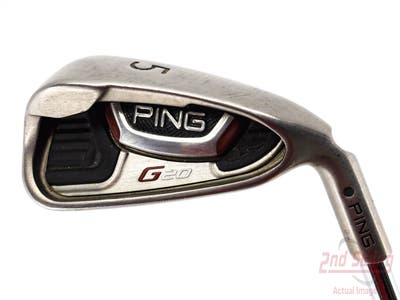 Ping G20 Single Iron 5 Iron True Temper Dynamic Gold S300 Steel Stiff Right Handed Black Dot 38.5in