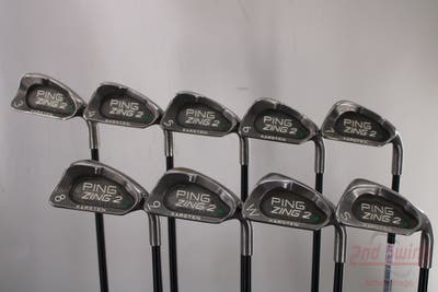 Ping Zing 2 Iron Set 3-PW SW Ping Karsten 101 By Aldila Graphite Stiff Right Handed Green Dot 38.25in