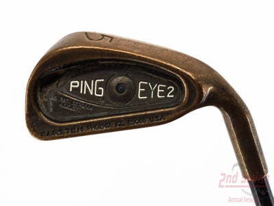 Ping Eye 2 Beryllium Copper Single Iron 5 Iron Stock Graphite Shaft Graphite Stiff Right Handed Black Dot 38.5in
