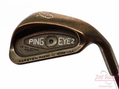 Ping ISI Beryllium Copper Single Iron 9 Iron Ping Microtaper Steel Stiff Right Handed Black Dot 36.0in