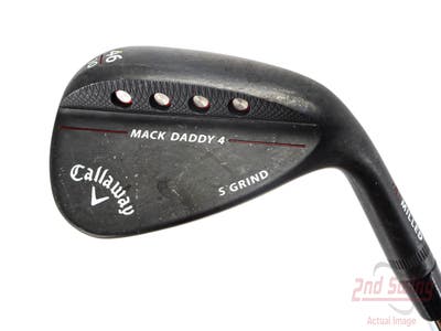 Callaway Mack Daddy 4 Black Wedge Pitching Wedge PW 46° 10 Deg Bounce S Grind Dynamic Gold Tour Issue 115 Steel Stiff Right Handed 36.0in
