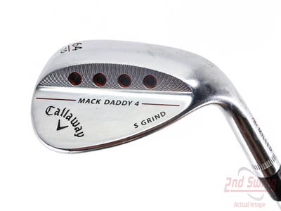 Callaway Mack Daddy 4 Chrome Wedge Lob LW 64° 10 Deg Bounce S Grind Dynamic Gold Tour Issue S200 Steel Stiff Right Handed 36.0in
