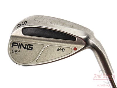 Ping MB Wedge Sand SW 56° Stock Steel Wedge Flex Right Handed Red dot 35.5in