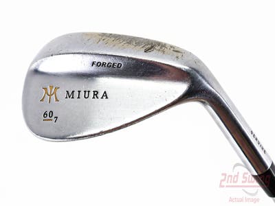 Miura Wedge Series Wedge Lob LW 60° 7 Deg Bounce Stock Steel Shaft Steel Wedge Flex Right Handed 35.75in