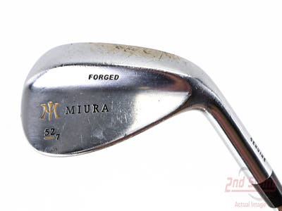 Miura Wedge Series Wedge Gap GW 52° 7 Deg Bounce Stock Steel Shaft Steel Wedge Flex Right Handed 36.25in