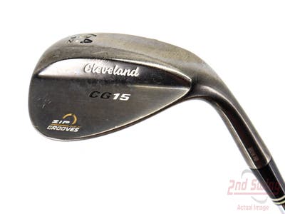 Cleveland CG15 Black Pearl Wedge Lob LW 64° 12 Deg Bounce Cleveland Traction Wedge Steel Wedge Flex Right Handed 35.75in