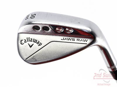 Callaway Jaws Raw Chrome Wedge Gap GW 50° 10 Deg Bounce S Grind Dynamic Gold Spinner TI Steel Wedge Flex Right Handed 35.5in