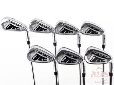 Ping I20 Iron Set 4-PW Ping CFS Steel Stiff Right Handed Blue Dot 38.25in