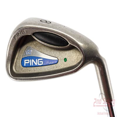 Ping G2 Single Iron 8 Iron Stock Steel Shaft Steel Stiff Right Handed Green Dot 36.5in