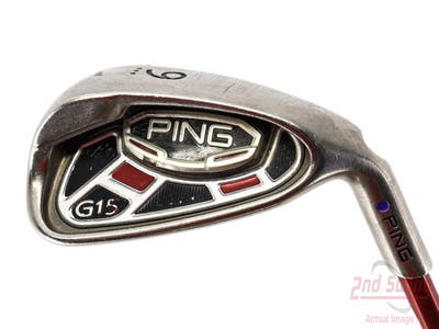 Ping G15 Single Iron 9 Iron Ping TFC 149I Graphite Senior Right Handed Purple dot 36.25in