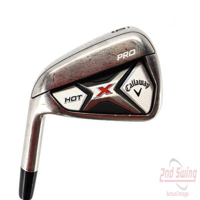 Callaway 2013 X Hot Pro Single Iron 6 Iron Project X 95 6.0 Flighted Steel Stiff Left Handed 37.75in