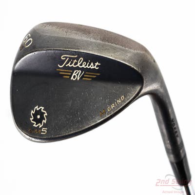 Titleist Vokey SM5 Raw Black Wedge Lob LW 60° 8 Deg Bounce M Grind Titleist SM5 BV Steel Wedge Flex Right Handed 35.25in