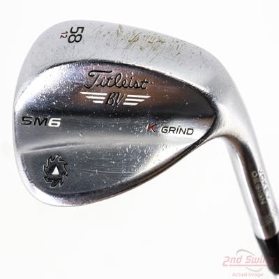 Titleist Vokey SM7 Tour Chrome Wedge Lob LW 58° 12 Deg Bounce K Grind SM7 BV Steel Wedge Flex Right Handed 35.0in