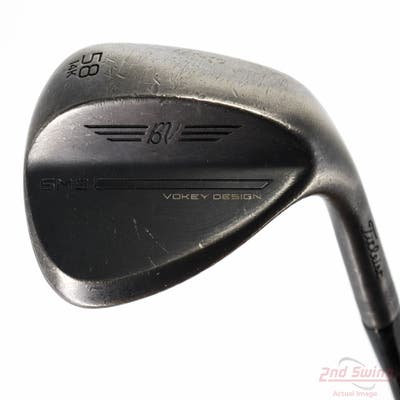 Titleist Vokey SM9 Jet Black Wedge Lob LW 58° 14 Deg Bounce K Grind Mitsubishi Tensei Red AM2 Graphite Stiff Right Handed 35.75in