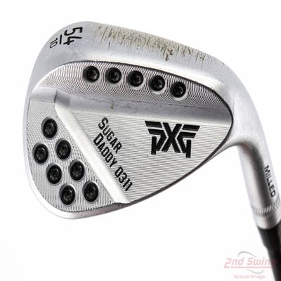 PXG 0311 Sugar Daddy Milled Chrome Wedge Sand SW 54° 10 Deg Bounce FST KBS MAX Graphite 55 Graphite Senior Right Handed 35.75in