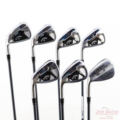 Callaway Apex 21 Iron Set 4-PW UST Mamiya Recoil 75 Dart Graphite Stiff Left Handed STD