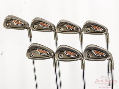 Ping i10 Iron Set 4-PW Stock Steel Shaft Steel Stiff Right Handed Green Dot STD