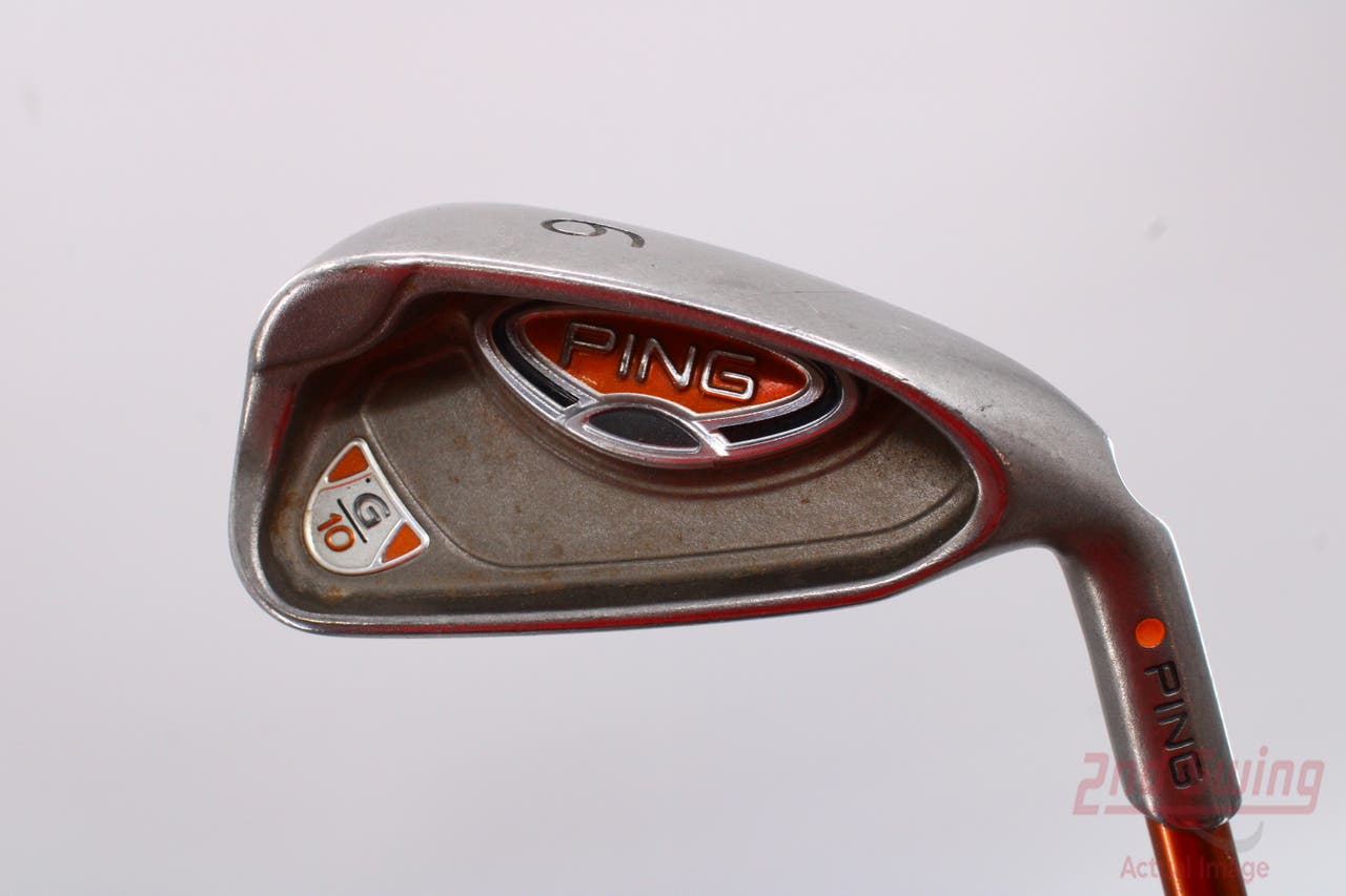 Ping G10 Single Iron 6 Iron Ping TFC 129I Graphite Regular Right Handed Orange Dot 37.5in
