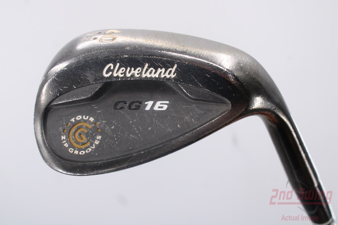 Cleveland CG16 Black Pearl Wedge Lob LW 60° 12 Deg Bounce Cleveland Traction Wedge Steel Wedge Flex Right Handed 36.0in