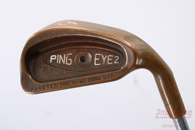 Ping Eye 2 Beryllium Copper Single Iron 6 Iron Ping Microtaper Steel Stiff Right Handed Black Dot 38.0in
