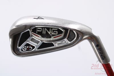Ping G15 Single Iron 4 Iron Ping TFC 149I Graphite Senior Right Handed Black Dot 38.5in