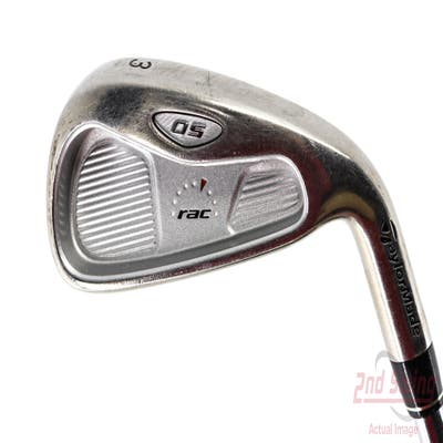 TaylorMade Rac OS 2005 Single Iron 3 Iron TM T-Step 90 Steel Stiff Right Handed 39.25in