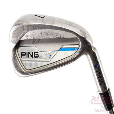 Ping 2015 i Single Iron 7 Iron Project X Rifle 6.0 Steel Stiff Right Handed Blue Dot 37.25in