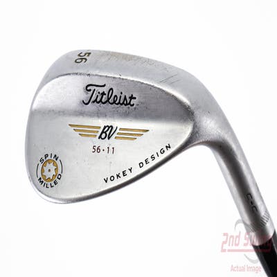 Titleist Vokey Spin Milled CC Chrome Wedge Sand SW 56° 11 Deg Bounce True Temper Dynamic Gold Steel Stiff Right Handed 35.5in