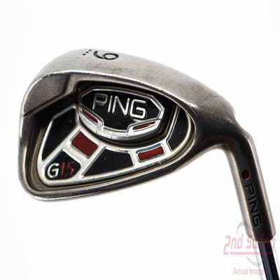 Ping G15 Single Iron 9 Iron AWT 2.0 Steel Stiff Right Handed Maroon Dot 36.0in