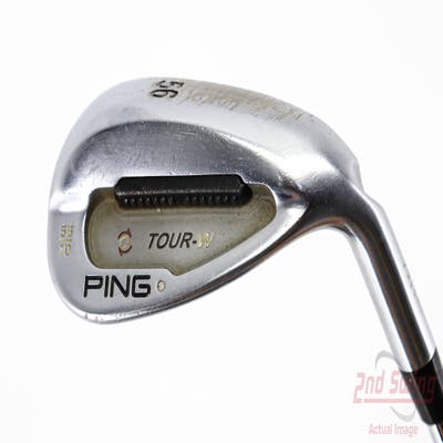 Ping Tour-W Brushed Silver Wedge Sand SW 56° 10 Deg Bounce Ping AWT Steel Stiff Right Handed White Dot 35.5in