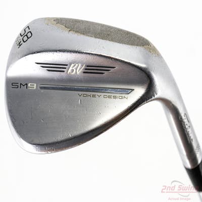 Titleist Vokey SM9 Tour Chrome Wedge Lob LW 58° 8 Deg Bounce M Grind Stock Steel Shaft Steel Wedge Flex Right Handed 35.5in