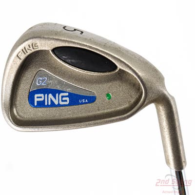 Ping G2 Single Iron 5 Iron Stock Steel Shaft Steel Regular Right Handed Green Dot 37.5in
