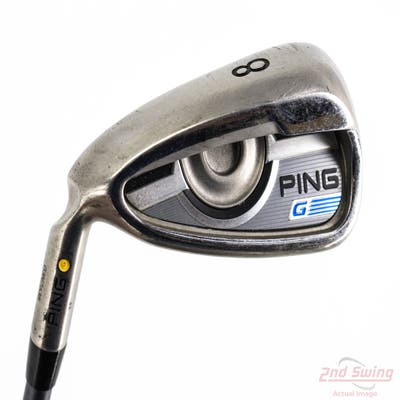 Ping 2016 G Single Iron 8 Iron Ping CFS Graphite Graphite Regular Left Handed Yellow Dot 37.0in