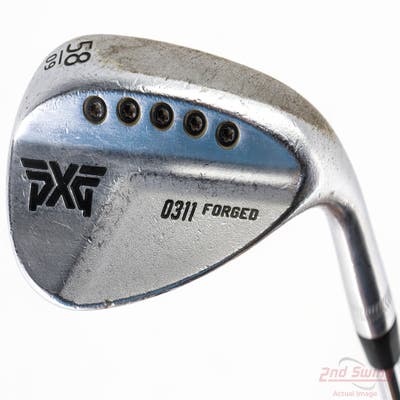 PXG 0311 Forged Chrome Wedge Lob LW 58° 9 Deg Bounce Nippon NS Pro Modus 3 105 Wdg Steel Wedge Flex Right Handed 35.0in