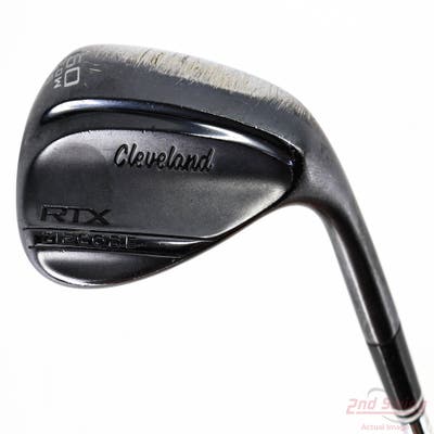 Cleveland RTX ZipCore Black Satin Wedge Lob LW 60° 6 Deg Bounce FST KBS Hi-Rev Steel X-Stiff Right Handed 34.75in