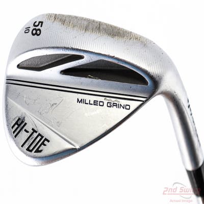 TaylorMade Milled Grind HI-TOE 3 Chrome Wedge Lob LW 58° 10 Deg Bounce Nippon NS Pro Modus 3 Tour 115 Steel Stiff Right Handed 34.75in