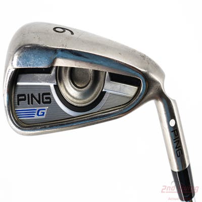 Ping 2016 G Single Iron 6 Iron AWT 2.0 Steel Stiff Right Handed White Dot 38.5in