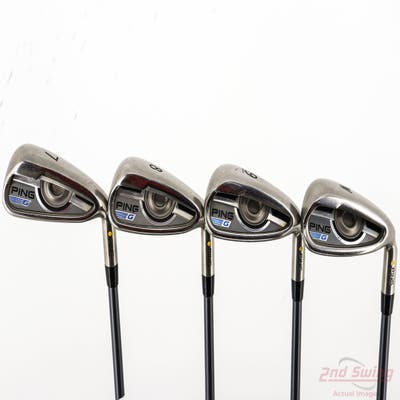Ping 2016 G Iron Set 7-PW CFS 70 Graphite Graphite Regular Right Handed Yellow Dot +1/4"