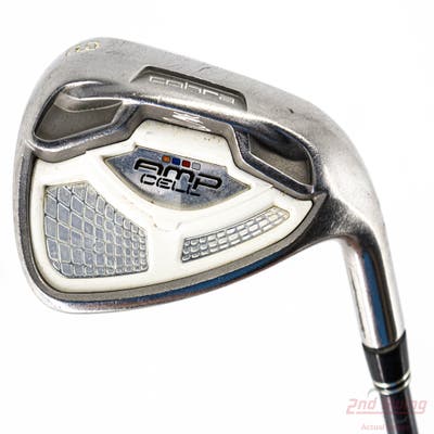 Cobra AMP Cell Silver Single Iron 9 Iron Cobra Amp Cell Iron Graphite Regular Right Handed 36.25in