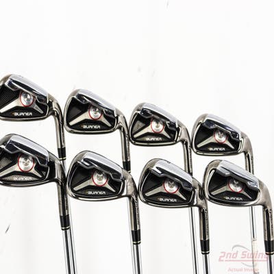 TaylorMade 2009 Burner Iron Set 4-GW TM Burner 2.0 85 Steel Stiff Left Handed +1/2"
