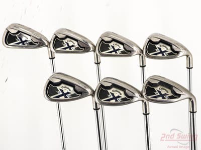 Callaway X-20 Iron Set 5-PW SW Stock Steel Shaft Steel Uniflex Right Handed STD