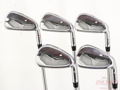 Ping S55 Iron Set 5-9 Iron FST KBS Tour C-Taper 130 Steel X-Stiff Right Handed Red dot +3/4"