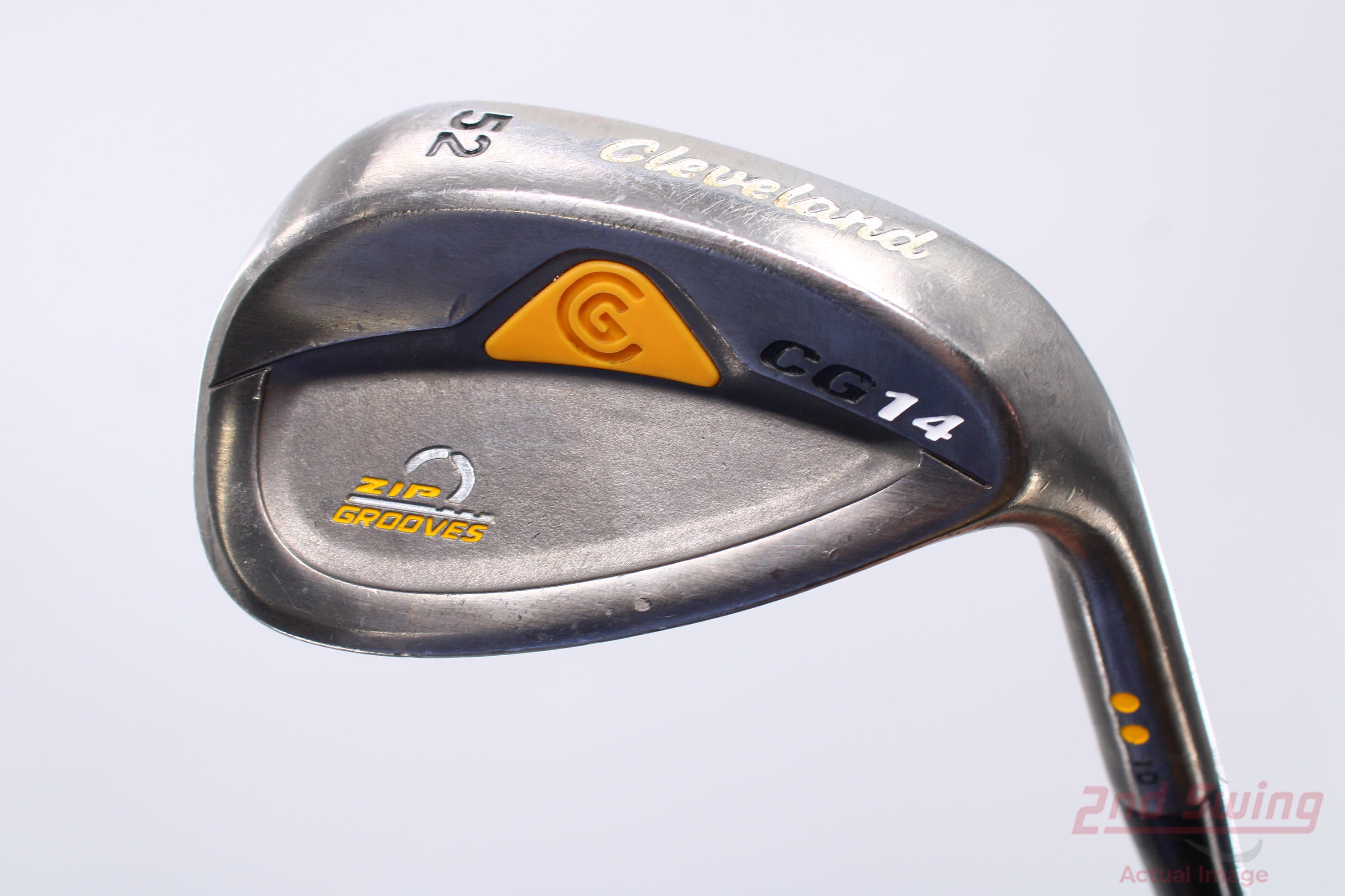 Cleveland CG14 Gunmetal Wedge Gap GW 52° 10 Deg Bounce Cleveland Traction Wedge Steel Wedge Flex