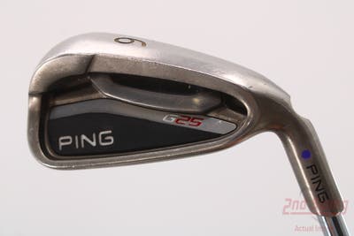 Ping G25 Single Iron 6 Iron Ping CFS Steel Regular Right Handed Purple dot 37.75in