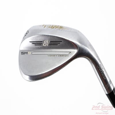 Titleist Vokey SM9 Tour Chrome Wedge Lob LW 58° 12 Deg Bounce D Grind Titleist Vokey BV Steel Wedge Flex Right Handed 35.0in