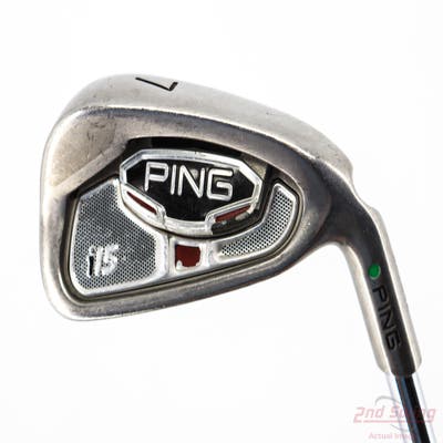 Ping i15 Single Iron 7 Iron Ping AWT Steel Stiff Right Handed Green Dot 38.0in