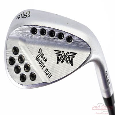 PXG 0311 Sugar Daddy Milled Chrome Wedge Lob LW 58° 9 Deg Bounce Mitsubishi MMT 60 Graphite Senior Right Handed 35.0in