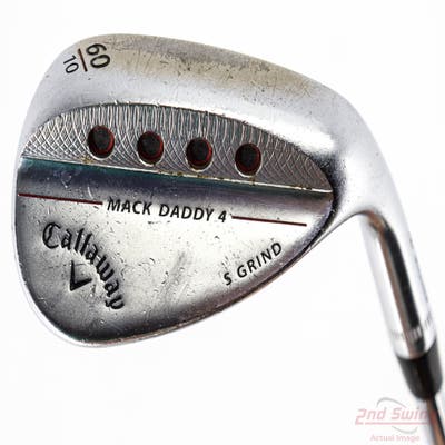 Callaway Mack Daddy 4 Chrome Wedge Lob LW 60° 10 Deg Bounce S Grind Dynamic Gold Tour Issue S200 Steel Stiff Right Handed 34.75in