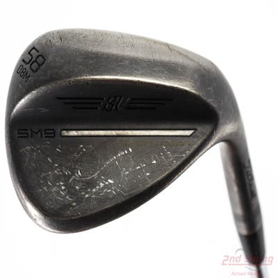 Titleist Vokey SM9 Jet Black Wedge Lob LW 58° 8 Deg Bounce M Grind Titleist Vokey BV Steel Wedge Flex Right Handed 35.25in